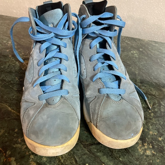 Nike Air Jordan 7 Retro Pantone Blue 7Y Women's Size 8.5 Sneakers - Picture 5 of 9